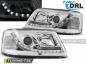 Preview: LED Tagfahrlicht Scheinwerfer für VW T5 03-09 chrom